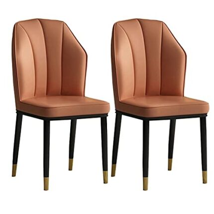 dining chair Kitchen Dining Room Furniture Chairs Kitchen Dining Chairs Set Of 2 Modern High Back Soft Seat Living Room Chairs Water Proof PU Lea