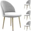 dining chair Kitchen Dining Room Furniture Chairs Velvet Dining Chair Set Of 4 Kitchen Chair Metal Legs Makeup Chairs Upholstered Accent Bedroom