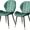 dining chair Kitchen Dining Room Furniture Chairs Living Room Chairs Set Of 2 Dining Chairs With Upholstered Seat and Cushioned Backrest Leisure