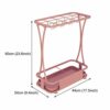 AANAN Umbrella Stands,Office Metal Umbrella Stand Holder, Modern Large Umbrella Rack with Hooks and Removable Drip Tray, for Hallway Entryway Ind