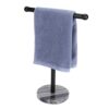 Hand Towel Holder Gold, Hand Towel Rack Stand with Heavy Weighted Base, Countertop Hand Towel Holder Stand for Bathroom，SUS304 Stainless Steel (G