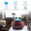 Essential Oil Diffuser Aromatherapy Humidifier: Aroma Cool Mist Diffusers for Room Home - 400ml Ultrasonic Scented Air Humidifier - Fragrance Vap