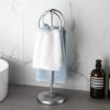CHUNYU Classic Decorative Metal Fingertip Towel Holder Stand For Bathroom, Kitchen, Vanity And Countertops Towel Rings