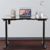 Computer Desk Laptop Desk Rolling Single Electric Height Adjustable Desk For Office Home Furniture (Color : Wit)