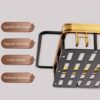 Toilet Rack Bathroom Over The Toilet, Gold Aviation Aluminum Bathroom Storage Organizer Toilet Shelves for organizing Paper With Towel Rack