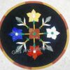 36 x 36 Inches Black Octagon Shape Marble Dining Table Top Pietra Dura Art Kitchen Table for Home Furniture Decor