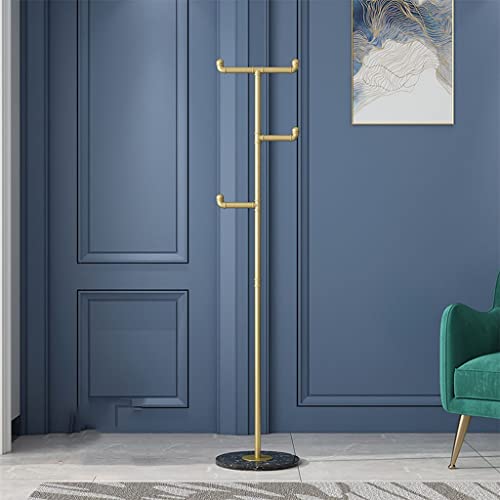 maozi Coat Hanger Floor Bedroom Coat Hanger Marble Home Creative Coat Hanger Living Room Hanging Bag Rack (Color : Argento, Size : 170 * 32cm)