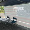 Tentproinc RV Awning Sun Shade Screen 7' X 12' 3'' ( American Flag ) Gray Mesh Sunshade Camper Trailer Awning Shade Screen UV Blocker Completed K