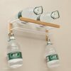 HIGOH Towel Rack Log Style Towel Rack, Bathroom Bathroom Rack, Wall-Mounted Bathroom Towel Holder Bathroom Hardware