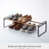 Yamazaki Stackable Home Steel | Shoe Rack, One Size, Black