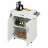JJZXD Solid Wood American Household Mobile Hand-push Kitchen Multifunctional Sideboard Snack Food Cart Hotel Commercial