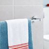 tesa EXXCELLENT Single Towel Rail - Self-Adhesive Towel Bar in Stainless-Steel Design - Wall-Mounted Towel Holder - Waterproof, incl. Power.Kit A