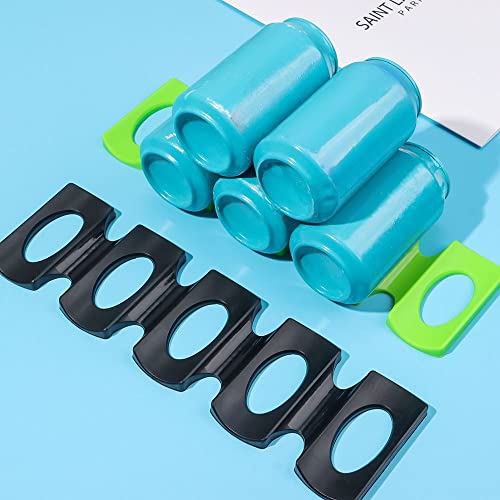 Andy's Orchids 2 Pcs Black Can Beer Rack, Wine Bottle Holder, Wine Beer Drink Mat Organizer Foldable Stacking Tidy Tool Kitchen Gadgets Racker fo