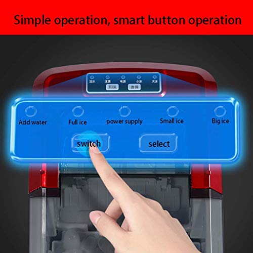 JJZXD Freestanding Commercial Ice Maker Machine - Makes Pounds Ice In 24 Hrs with Pounds Storage Homes and Offices