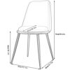 dining chair Kitchen Dining Room Furniture Chairs Dining Chairs Set Of 4 Kitchen Living Room Chairs with Metal Legs Velvet Seat and Backrests for