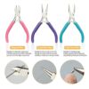 5 PCS Jewellery Pliers Set Jewellery Making Tools Mini Pliers Chain Nose Pliers Round Nose Pliers Diagonal Pliers for DIY Handmade Craft Supplies