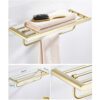 HIGOH Towel Racks, Bathroom Towel Rack Wall Mounted Towel Holder,Nordic Brushed Towel Rack,Bathroom Hardware,Bath Towel Holder