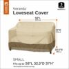 Classic Accessories 70982 Veranda Garden Sofa/Loveseat Cover, Pebble/Bark/Earth,(147cm, Small)