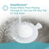 StopShroom Universal Stopper Plug for Bathtub Bathroom, and Kitchen Sink Drains Silicone White, Standard
