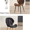 dining chair Kitchen Chair Velvet Seat and Backrest Sturdy Metal Legs for Kitchen/Dining Room/Lounge (Color : C, Size : Golden feet)
