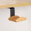 Headphone Hanger Holder Wall Mount,Headset Stand Hook Under Desk Beech Wood Earphones Hanger for Audio,Studio and PC Gaming Headphones(Beech-Z)