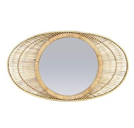 CIAL LAMA Rattan Wall Mirror 82 cm