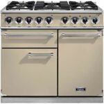 Falcon 1000 DELUXE F1000DXDFCR/CM 100cm Dual Fuel Range Cooker - Cream