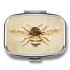 Brown Bee Unemployed Philosophers Guild Pill Box Medicine Box Rectangular Medicine Box 2 Lattice Medicine Box