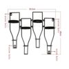 NEOCHY Retro Style Wine Rack, Bar Decoration Wine Rack Personalized Metal Wine Rack