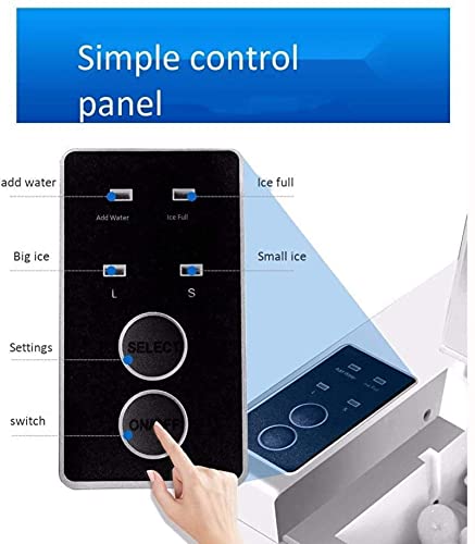 Ice Maker Machine Countertop Full Automatic Ce Cube Maker Machine Smart Button Control For Home Office Party And Bar