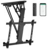 Mount-It! Electric Ceiling TV Mount with Remote and App Controller, Motorized Flip Down Pitched Roof Mount Fits 32 to 70 Inch Flat Screen TVs, Bl