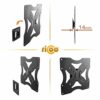 RICOO TV Wall Bracket Mount fixed flat approx 13-33 Inch LED LCD OLED Screen and Monitor F0222 Universal for VESA 50x50-200x200 Black