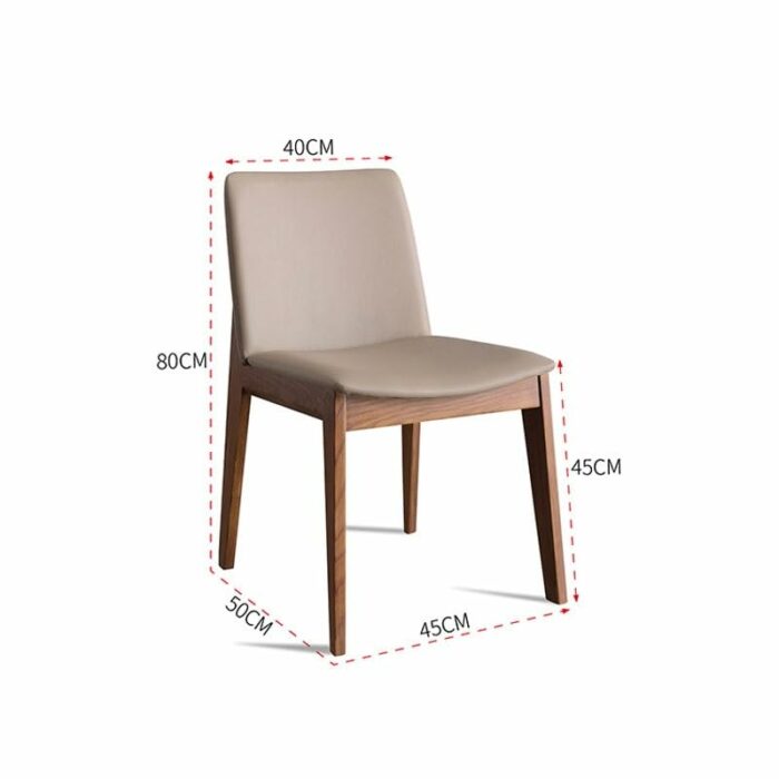 LUKEO Dresser Wooden Kitchen Dining Chair Bedroom Salon Ergonomic Office Dining Chair Home Furniture