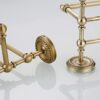 HIGOH Towel Racks,Bathroom Towel Rack Wall Mounted Towel Holder,Bathroom Brass Antique Towel Rack,Retro Bathroom European-Style Towel Shelf