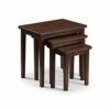 Julian Bowen Cleo Nest of Tables, Oak, Height: 46, Width: 48, Depth: 33cm