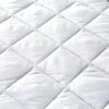 Quilted Waterproof Mattress Protector Double Extra Deep Mattress Topper Double Bed Pad Comfortable and Machine Washable Double Matress Fitted Bed