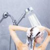 Michear Curved Forward Handheld Shower Stainless Steel Universal Extra Hose Pipe for Shower Head and Hose Extension Arm Bath Accessory