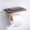 SARIHOSY Round Towel Ring Matt Black Bath Towel Rail Bathroom Kitchen, Hanging Towel Hanger Bathroom Accessories Hotel Square, Hand Towel Rail Ho