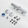 GRIFEMA G17005 Thermostatic Shower Mixer Bar Two Outlet, Wall Mounted Shower Mixer Tap,Anti-Scald, with TOP 3/4" and Bottom 1/2" BSP, Chrome,Silv