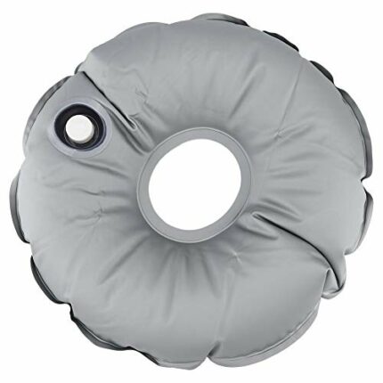 Raguso Portable Weight Bag Foldable PVC Round Outdoor Umbrella Base Holder Feather Flag Base Weight Bag Filled with Water for Outdoor Patio Beach