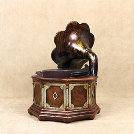 maozi Vintage gramophone model wine bottle holder decorative rack wine set decoration craft suitable for home bar