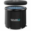 Explore Ice Bath Tub for Athletes [Improved Model] - Extra Large Cold Tub, Premium Cold Plunge Tub Outdoor, Portable Ice Bath, Ice Barrel Cold Th