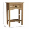 Vida Designs Corona 1 Drawer Console Table With Shelf, Waxed Pine