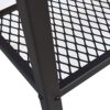 DRM Industrial Console Table for Small Spaces, 2-Tier Rustic Hallway Table, Narrow Nightstand with Metal Frame and Mesh Shelf, Sturdy Sofa Side T