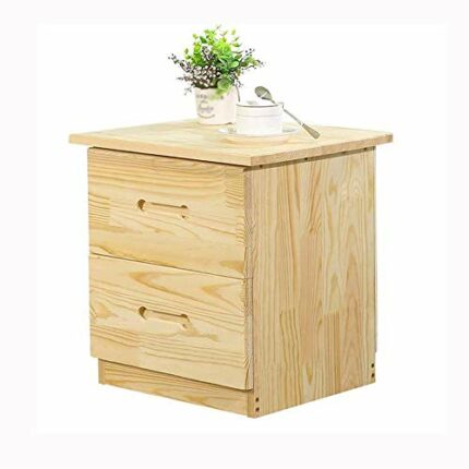 N/A Simple Bedside Table Simple Shelf, Nordic Imitation Solid Wood Bedroom Bedside Economical Storage Cabinet