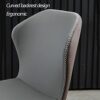Kitchen Dining Room Furniture Chairs Modern Design Dining Chair Set Of 6 Water Proof PU Leather High Back Padded Soft Seat Reception Chair for Di