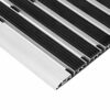 andiamo Exclusive Door Mat Rubber Mat Aluminium Door Mat Black 40 x 60 x 0.8 cm