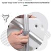 taimowei Bathroom Toilet Step Stool Lightweight Shower Stool, Height Adjustable Removable Back Concave Stool Surface with Armrests Backrest with