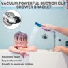 PROZADALAN Shower Head Holder, Strong Vacuum Suction Cup Hand Shower Bracket, Universal Adjustable Shower Holder Suction Cup, Detachable Wall Mou
