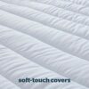 Silentnight Deep Sleep Double Mattress Topper - Best Thick Soft Comfy Toppers For Bed Caravan Campervan Sofa Beds - Machine Washable Hypoallergen